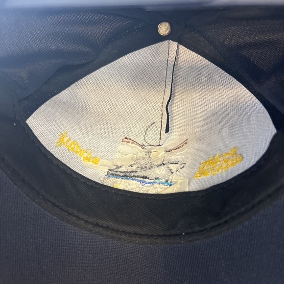 NorthStar Battleship Missouri Memorial Black Embroidered Snapback Trucker USA - Picture 8 of 8